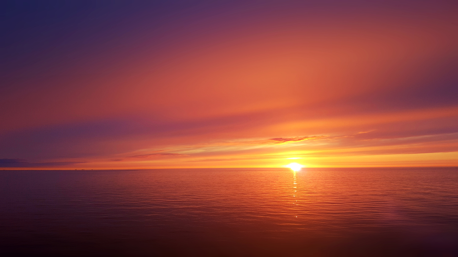 Ocean sunset